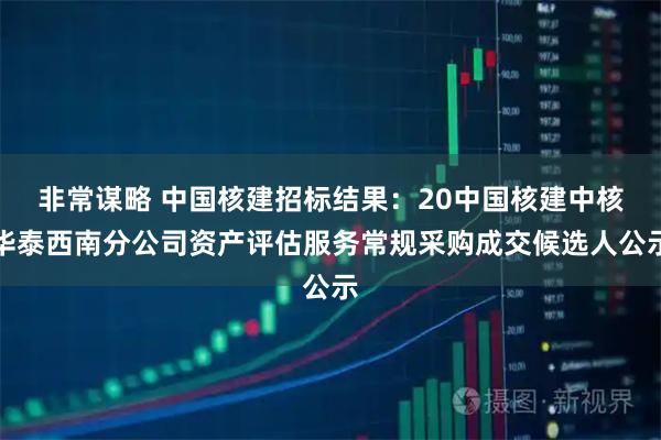 非常谋略 中国核建招标结果：20中国核建中核华泰西南分公司资产评估服务常规采购成交候选人公示