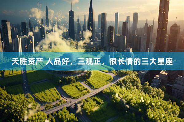 天胜资产 人品好，三观正，很长情的三大星座