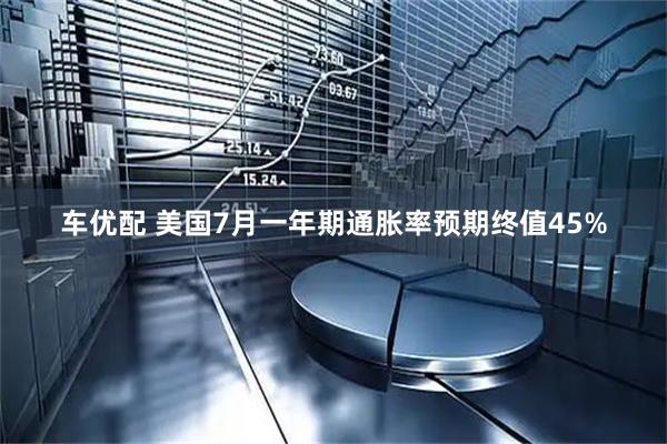 车优配 美国7月一年期通胀率预期终值45%